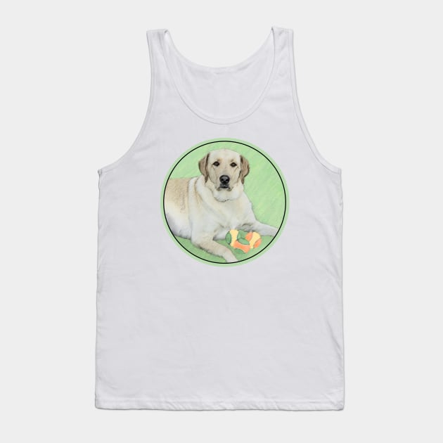 Labrador Retriever Yellow with Tennis Balls Tank Top by Alpen Designs